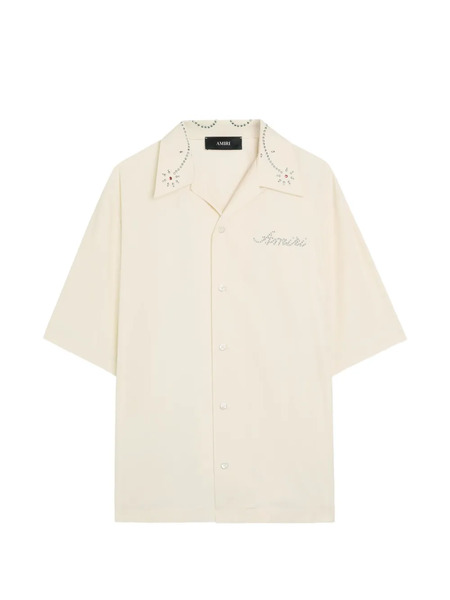  Amiri Embellished Camp Shirt - Neutrals 