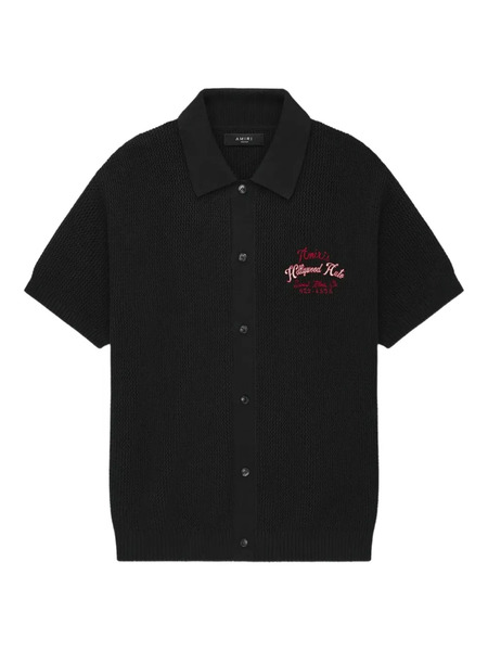  Amiri Embroidered Knitted Shirt - Black 