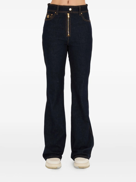  Amiri Gold-zip Flared Jeans - Blue 