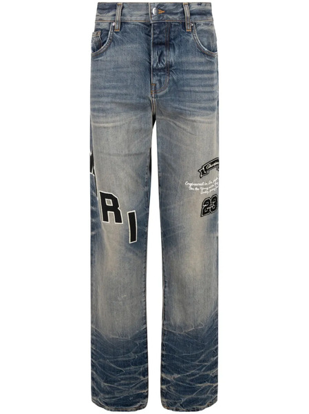  Amiri Hockey Straight-leg Jeans - Blue 