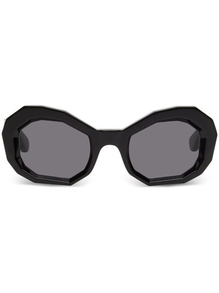  Amiri Honeycomb Geometric-frame Sunglasses - Black 