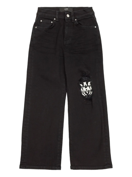  Amiri Kids Belt Loops Trousers - Black 