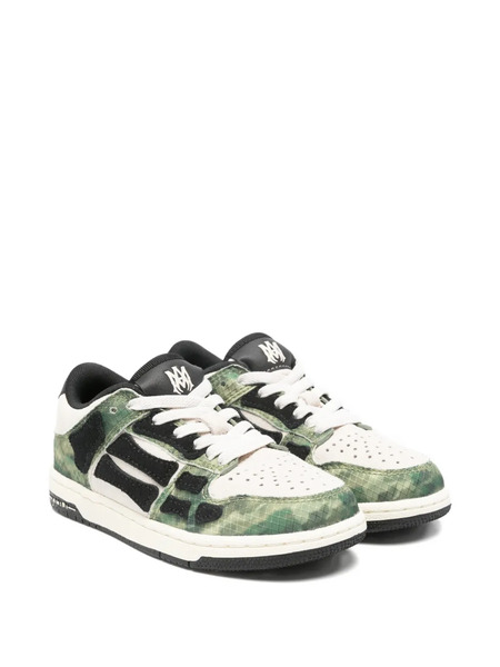  Amiri Kids Camouflage Panelled Sneakers - Green 