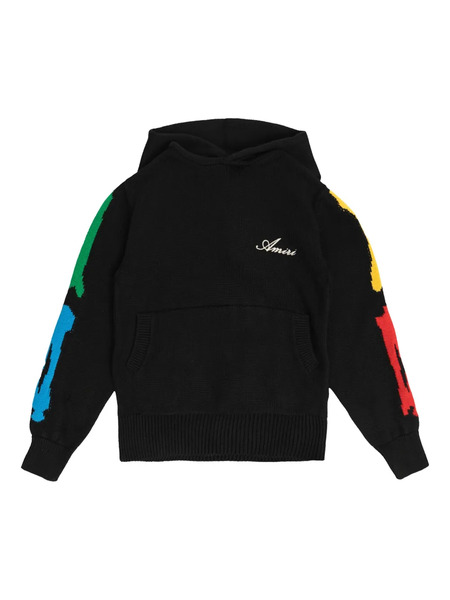  Amiri Kids Knitted Hoodie - Black 