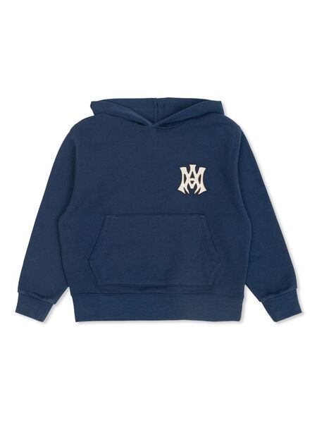  Amiri Kids Logo-print Hoodie - Blue 