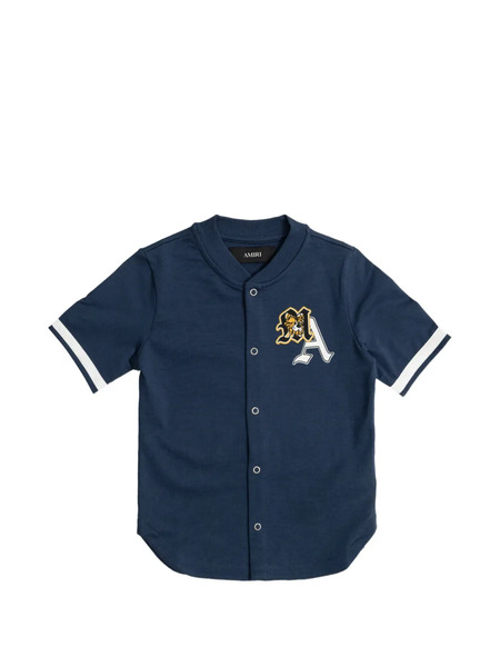  Amiri Kids Striped-detail Shirt - Blue 