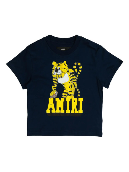  Amiri Kids Tiger-print T-shirt - Blue 
