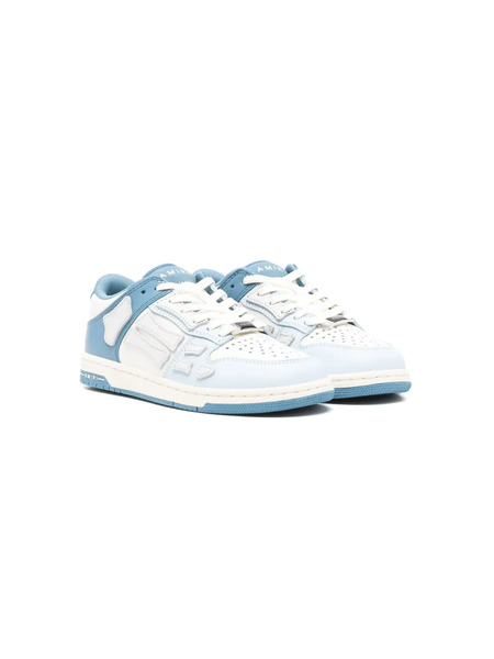  Amiri Kids Two-tone Skell Leather Sneakers - Blue 