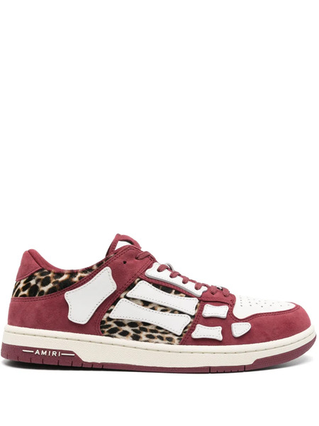  Amiri Leopard Sneakers - Red 