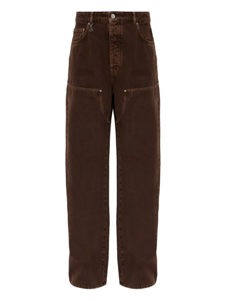  Amiri Logo-charm Jeans - Brown 