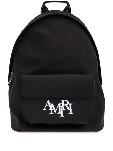 Amiri Logo-embroidered Backpack - Black 