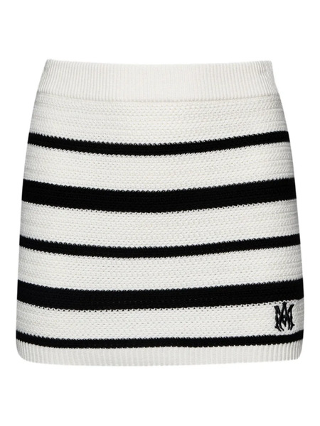  Amiri Logo-embroidered Mini Skirt - White 