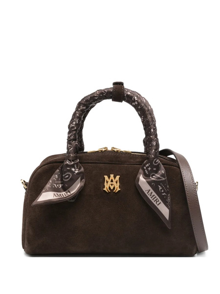  Amiri Logo-plaque Scarf-handle Tote Bag - Brown 