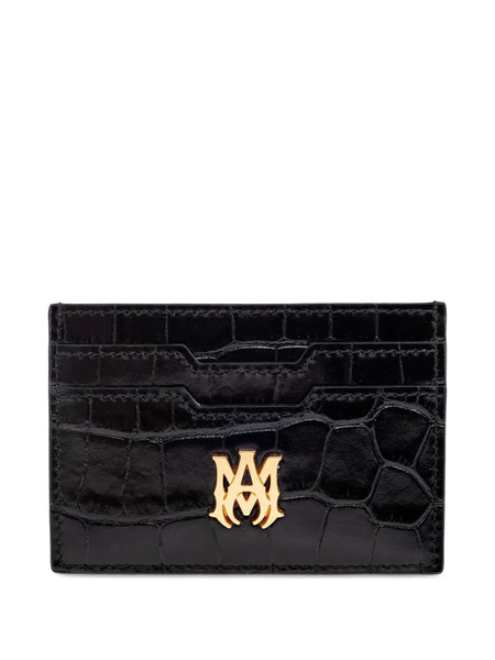  Amiri Logo-plauqe Leather Wallet - Black 