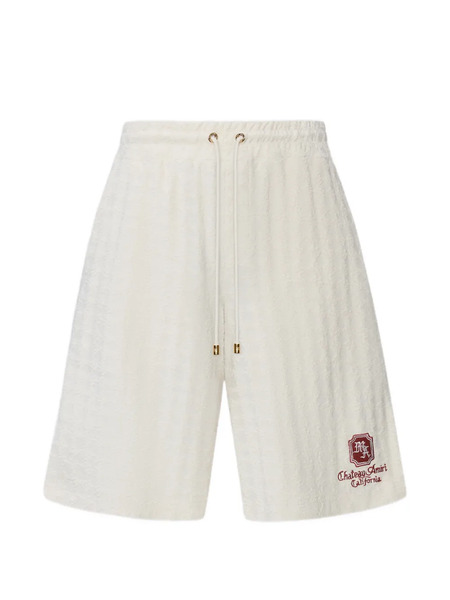  Amiri Ma Chateau Emblem-detail Drawstring Shorts - Neutrals 