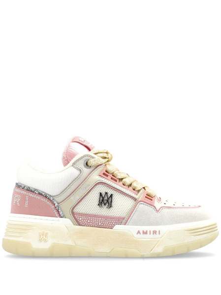 Amiri Ma-1 Glitter-embellished Sneakers - Neutrals 