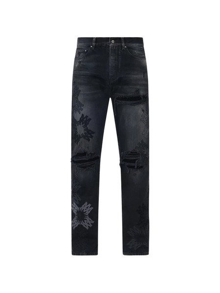  Amiri Ma Quad Distressed-effect Jeans - Black 