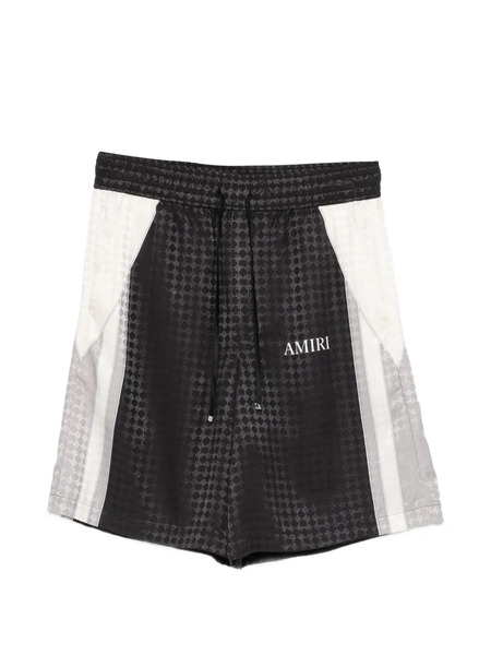  Amiri Ma Quad Drawstring Patterned Shorts - Black 