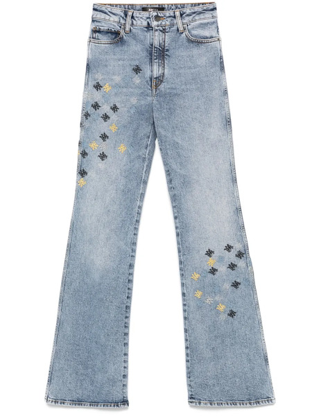  Amiri Ma Quad Embroidered Jeans - Blue 