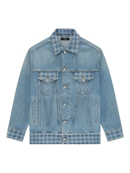  Amiri Ma Quad Jacquard Denim Jacket - Blue 