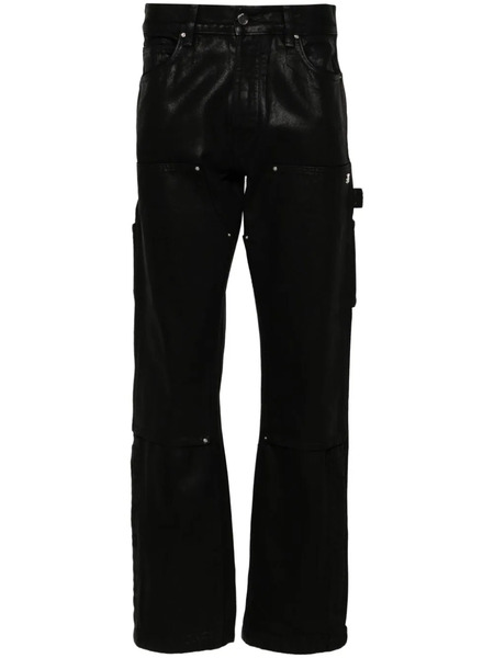  Amiri Mid-rise Straight-leg Trousers - Black 