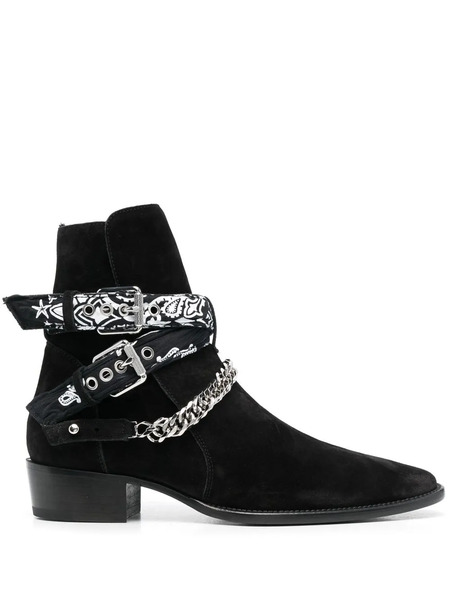  Amiri 40mm Bandana Boots - Black 