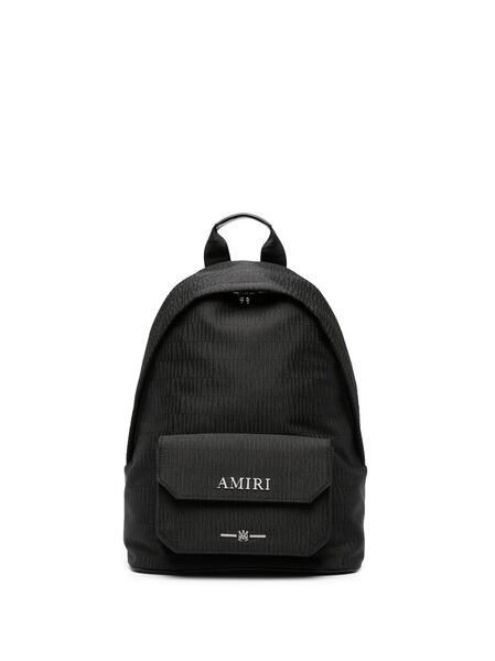  Amiri Monogram Jacquard Backpack - Black 