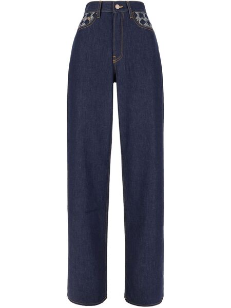  Amiri Monogram Straight Jeans - Blue 