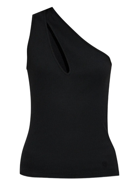  Amiri One-shoulder Keyhole Top - Black 
