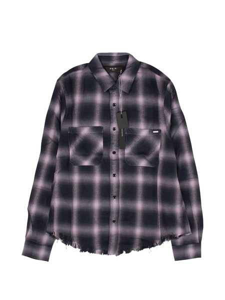  Amiri Plaid-check Shirt - Purple 