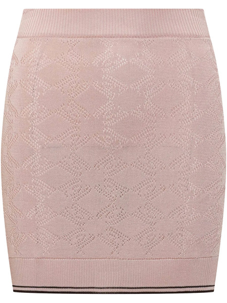  Amiri Pointelle-knit Mini Skirt - Blue 