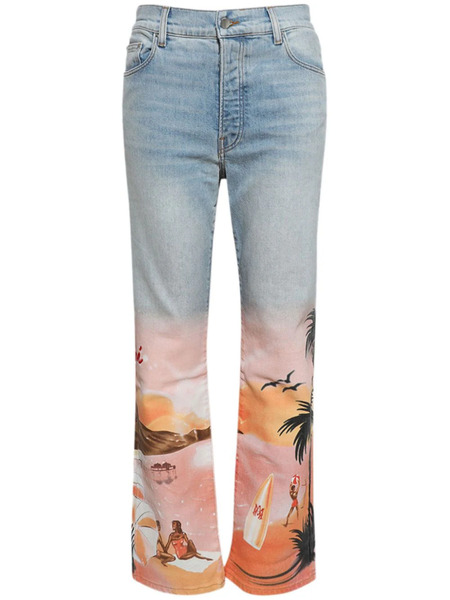  Amiri Resort Club Straight Jeans - Blue 