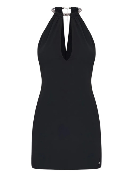  Amiri Rhinestone-embellished Mini Dress - Black 