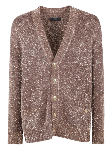  Amiri Sequin Cardigan - Brown 