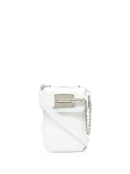  Amiri Small Leather Crossbody Bag - White 