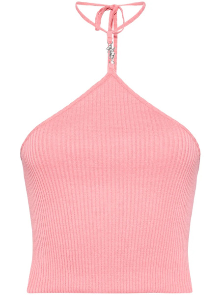  Amiri Stacked Halter Top - Pink 