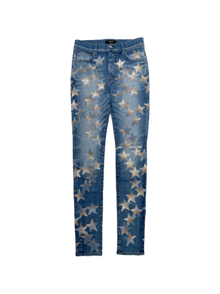  Amiri Star-patch Jeans - Blue 
