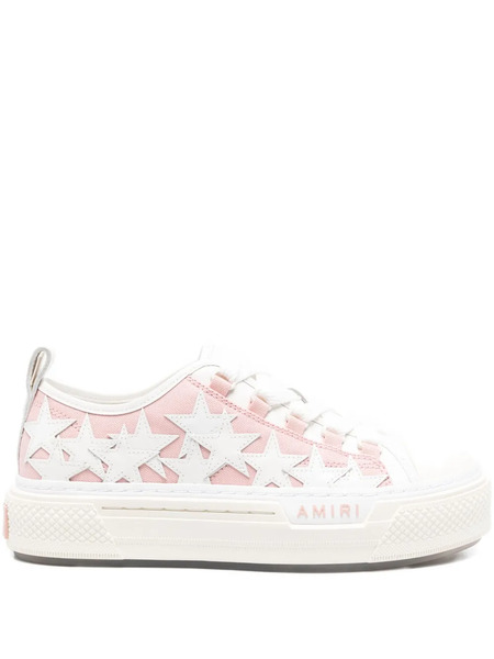  Amiri Stars Court Leather Sneakers - White 