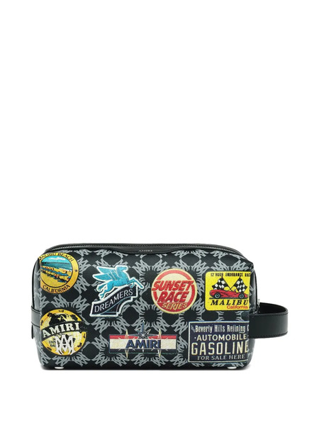  Amiri Station Patch Wash Bag - Black 