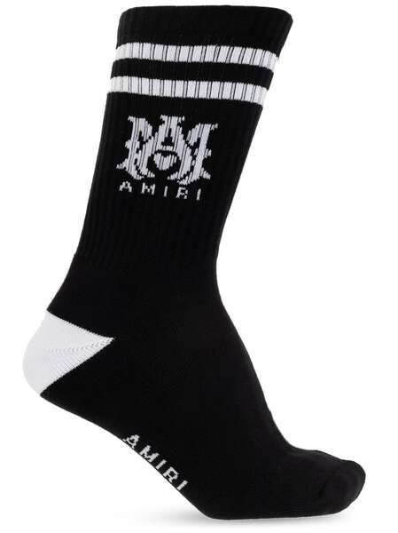  Amiri Striped Jacquard Socks - Black 