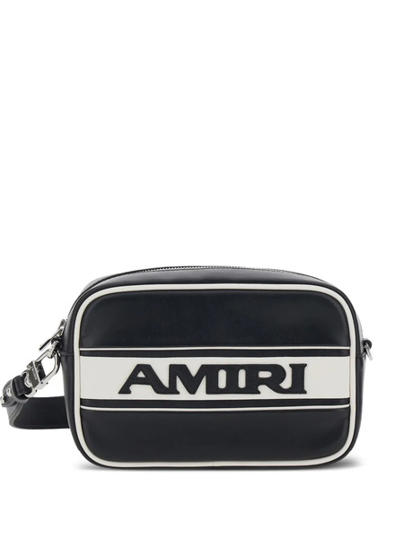  Amiri Striped Logo Shoulder Bag - Black 