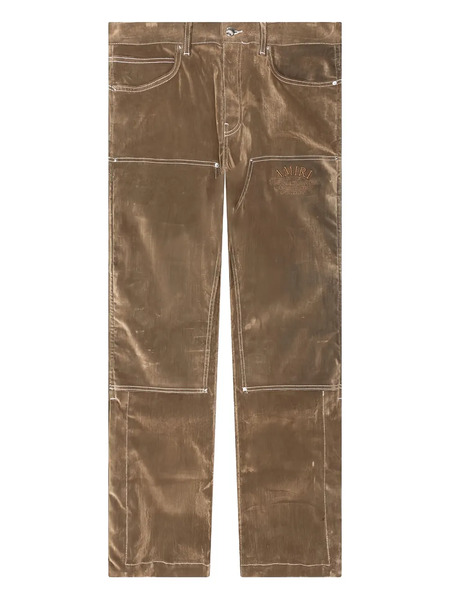  Amiri Velvet Cargo Pants - Brown 