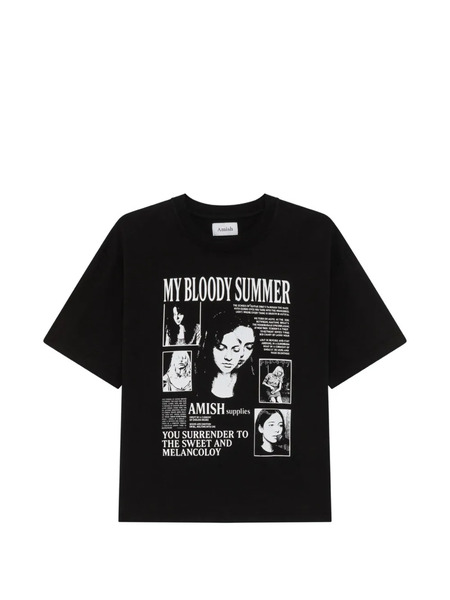  Amish Cropped T-shirt - Black 