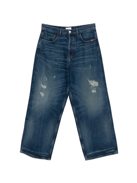  Amish Huge Ripped Jeans - Blue 