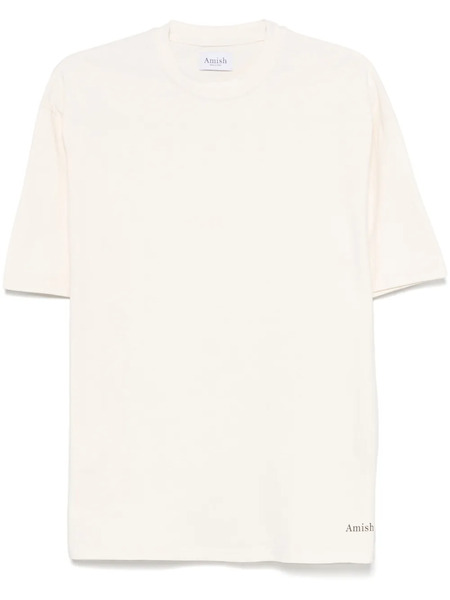  Amish Logo-print T-shirt - Neutrals 