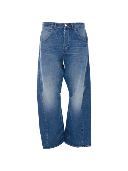  Amish Slub Wrinkled Jeans - Blue 