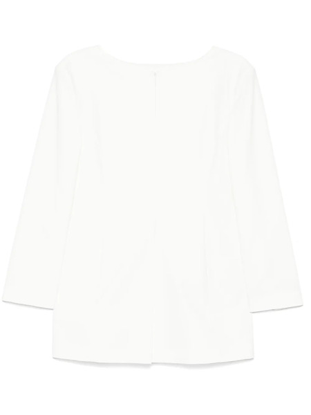  Amomento Boat-neck Blouse - White 