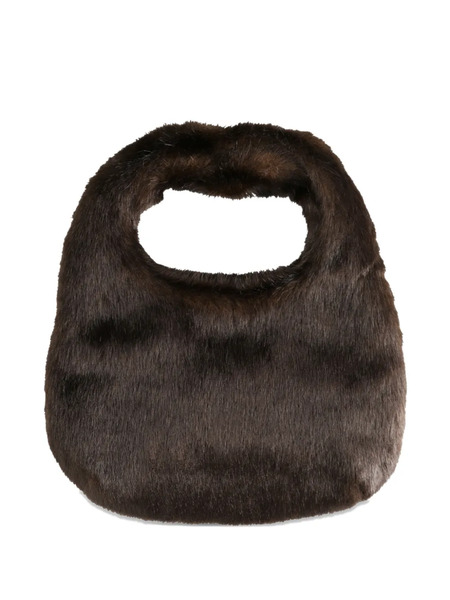  Amomento Fluffy Mini Tote Bag - Brown 