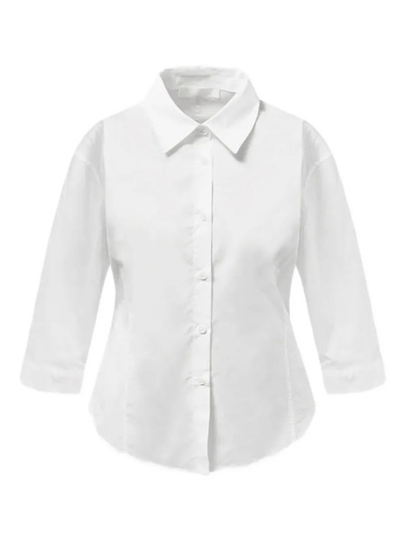  Amomento Three-quarter Sleeve Shirt - White 