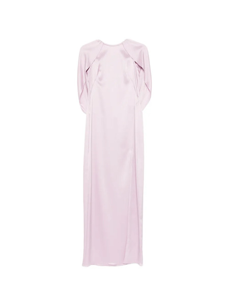  Amsale Column Cape Maxi Dress - Purple 